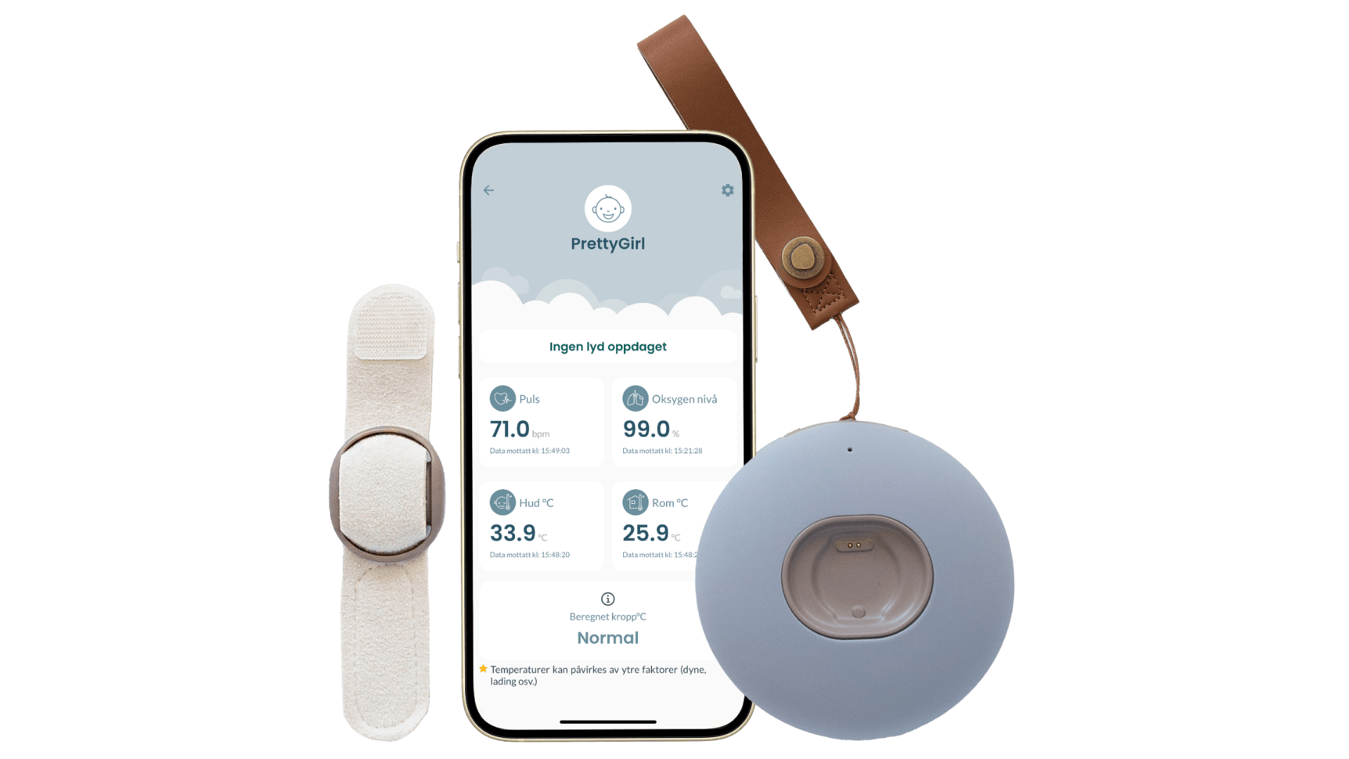 BabySensor Relax - Smart babycall med sensor og 4G (alltid på nett) - BabySensor