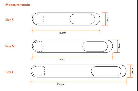 BabySensor Oeko - Tex armbånd - 3 størrelser i pakken - BabySensor