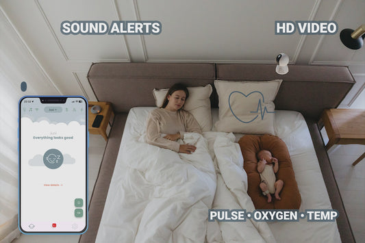 BabySensor Relax Pakket met camera – Beste in test 2025 | Slimme babyfoon met sensor, camera en 4G (altijd online)